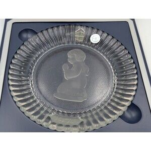 1978 Goebel Annual Crystal Glass Praying Girl Collector Plate First Edition